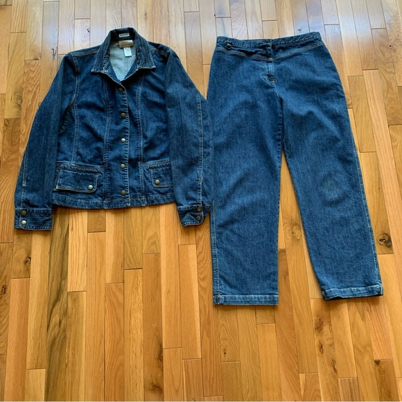 Women’s JONES NEW YORK Set Stretch Denim Jacket Size M & Denim Jeans Size 8 - Picture 13 of 13